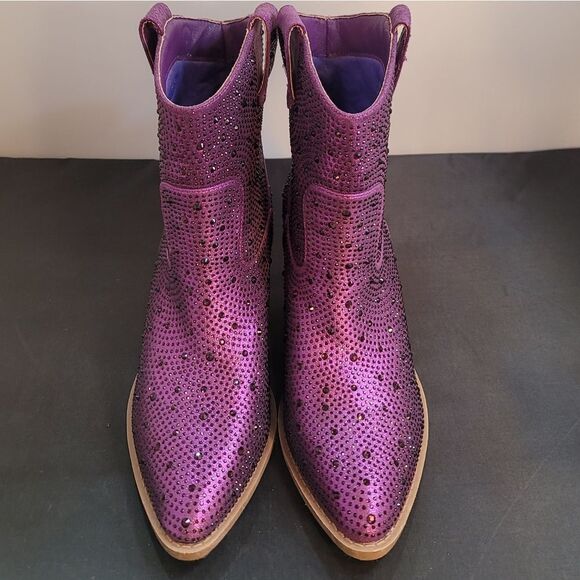 BRAND NEW FOREVER RIVER RHINESTONE WESTERN BOOTIES - Picture 12 of 12